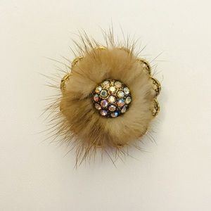 Estate Jewelry - Vintage 1950’s Mink Fur brooch